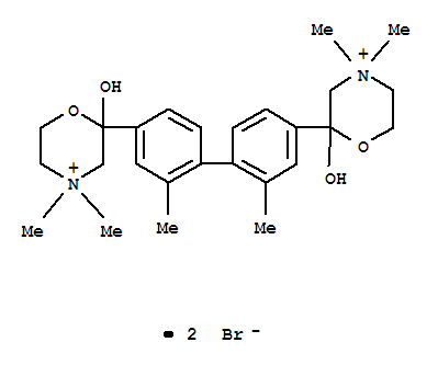 107647-09-6  Morpholinium,2,2'-(2,2'-dimethyl[1,1'-biphenyl]-4,4'-diyl)bis[2-hydroxy-4,4-dimethyl-,dibromide (9CI)