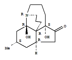 11049-78-8  1,9b-Propano-5H-indeno[7,1-bc]azepin-5-one,decahydro-4a,9a-dihydroxy-8-methyl-, (1R,4aS,6aR,8S,9aR,9bR)- (9CI)