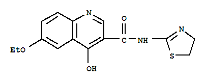 111951-05-4  3-Quinolinecarboxamide,N-(4,5-dihydro-2-thiazolyl)-6-ethoxy-4-hydroxy-