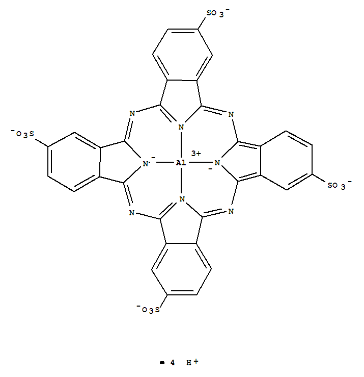 113078-49-2  Aluminate(3-),[29H,31H-phthalocyanine-2,9,16,23-tetrasulfonato(6-)-kN29,kN30,kN31,kN32]-, hydrogen (1:4), (SP-4-1)-