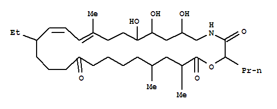 115932-35-9  1-Oxa-4-azacyclooctacosa-12,14-diene-3,20,28-trione,16-ethyl-6,8,9-trihydroxy-12,25,27-trimethyl-2-propyl-,(2S,6S,8S,9R,12E,14E,16R,25R,27S)- (9CI)
