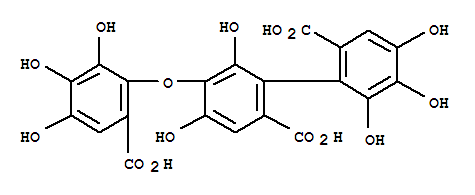 124814-79-5  [1,1'-Biphenyl]-2,2'-dicarboxylicacid, 5-(6-carboxy-2,3,4-trihydroxyphenoxy)-4,4',5',6,6'-pentahydroxy-