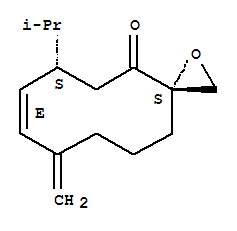 125741-35-7  1-Oxaspiro[2.9]dodec-7-en-4-one,9-methylene-6-(1-methylethyl)-, (3S,6S,7E)- (9CI)