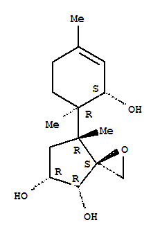 127380-75-0  1-Oxaspiro[2.4]heptane-4,5-diol,7-[(1R,2S)-2-hydroxy-1,4-dimethyl-3-cyclohexen-1-yl]-7-methyl-, (3S,4R,5R,7R)-