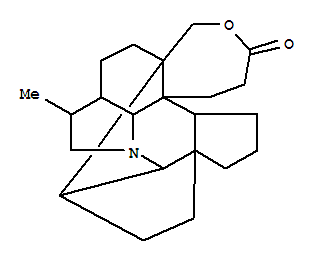 128412-07-7  1H,9H-8a,9,14a-[1]Propanyl[3]ylidene-3H-cyclopent[c]oxepino[4,3-e]pyrrolo[3,2,1-ij]quinolin-3-one,dodecahydro-12-methyl-, (5aR,5bR,8aS,9R,12S,12aR,12bS,14aR,15S)-