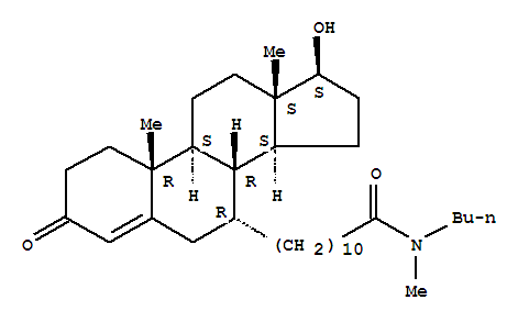 134187-57-8  Androst-4-ene-7-undecanamide,N-butyl-17-hydroxy-N-methyl-3-oxo-, (7a,17b)- (9CI)