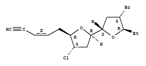 135730-57-3  2,2'-Bifuran,4-bromo-4'-chloro-5-ethyloctahydro-5'-(2Z)-2-penten-4-ynyl-,(2S,2'R,4S,4'S,5R,5'R)- (9CI)