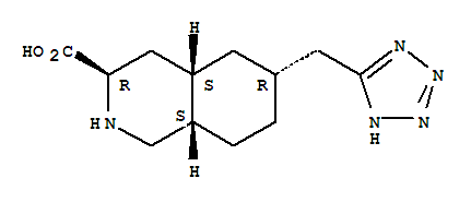 143343-70-8  3-Isoquinolinecarboxylicacid, decahydro-6-(2H-tetrazol-5-ylmethyl)-, (3R,4aS,6R,8aS)-rel- 143343-70-8  3-Isoquinolinecarboxylicacid, decahydro-6-(2H-tetrazol-5-ylmethyl)-, (3R,4aS,6R,8aS)-rel-