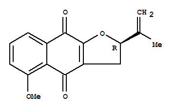 151601-97-7  Naphtho[2,3-b]furan-4,9-dione,2,3-dihydro-5-methoxy-2-(1-methylethenyl)-, (R)- (9CI)