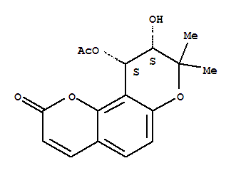 152615-15-1  2H,8H-Benzo[1,2-b:3,4-b']dipyran-2-one,10-(acetyloxy)-9,10-dihydro-9-hydroxy-8,8-dimethyl-, (9S,10S)- (9CI)