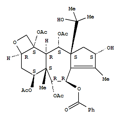153229-31-3  1H-Azuleno[5',6':3,4]benz[1,2-b]oxete-4,5,6,8,10,10b(2aH)-hexol,3,4,4a,5,6,8,9,9a,10,10a-decahydro-9a-(1-hydroxy-1-methylethyl)-4a,7-dimethyl-,4,5,10,10b-tetraacetate 6-benzoate, (2aR,4S,4aS,5R,6R,8S,9aS,10S,10aR,10bS)-
