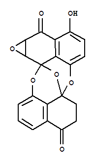 158204-28-5  1H,8H-3a,9b-Epoxyoxireno[2,3]dinaphtho[1,8-bc:1',8'-fg][1,5]dioxocin-1,8-dione,2,3,8a,9a-tetrahydro-7-hydroxy-, (3aR,8aS,9aR,9bS)- (9CI)