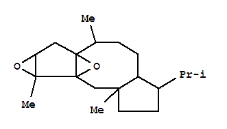 167939-58-4  1H,7H-6a,8b-Epoxycyclopenta[6',7']cycloocta[1',2':3,4]cyclopent[1,2-b]oxirene,decahydro-6,8a,9a-trimethyl-3-(1-methylethyl)-,(3R,3aS,6S,6aR,7aR,8aR,8bS,9aR)- (9CI)