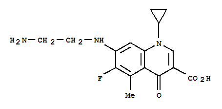 167971-92-8  3-Quinolinecarboxylicacid,7-[(2-aminoethyl)amino]-1-cyclopropyl-6-fluoro-1,4-dihydro-5-methyl-4-oxo-