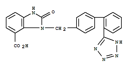 168434-02-4  1H-Benzimidazole-4-carboxylicacid, 2,3-dihydro-2-oxo-3-[[2'-(2H-tetrazol-5-yl)[1,1'-biphenyl]-4-yl]methyl]-