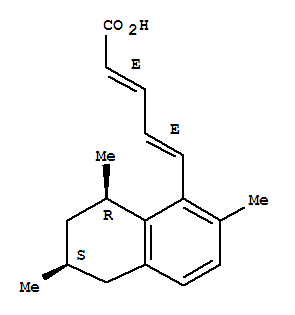169181-34-4  2,4-Pentadienoic acid,5-[(6S,8R)-5,6,7,8-tetrahydro-2,6,8-trimethyl-1-naphthalenyl]-, (2E,4E)-
