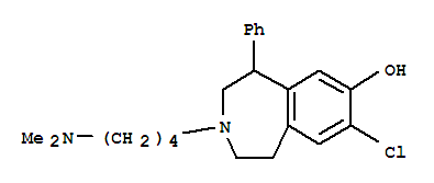 171285-42-0  1H-3-Benzazepin-7-ol,8-chloro-3-[4-(dimethylamino)butyl]-2,3,4,5-tetrahydro-5-phenyl-