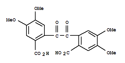 17132-53-5  Benzoic acid,2,2'-(1,2-dioxo-1,2-ethanediyl)bis[4,5-dimethoxy- (9CI)