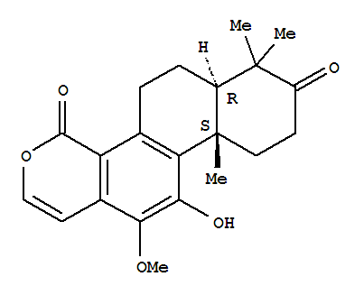 173357-22-7  4H-Phenanthro[1,2-c]pyran-4,8(6H)-dione, 5,6a,7,9,10,10a-hexahydro-11-hydroxy-12-methoxy-7,7,10a-trimethyl-, (6aR,10aS)-