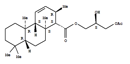 183239-56-7  1-Phenanthrenecarboxylicacid, 1,2,4a,4b,5,6,7,8,8a,9,10,10a-dodecahydro-2,4b,8,8,10a-pentamethyl-,(2S)-3-(acetyloxy)-2-hydroxypropyl ester, (1S,2R,4aS,4bR,8aR,10aS)-