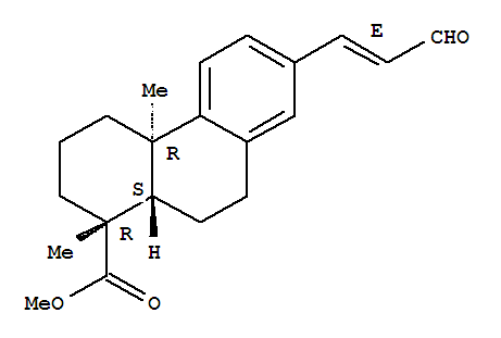 189370-68-1  1-Phenanthrenecarboxylicacid,1,2,3,4,4a,9,10,10a-octahydro-1,4a-dimethyl-7-[(1E)-3-oxo-1-propen-1-yl]-,methyl ester, (1R,4aR,10aS)-