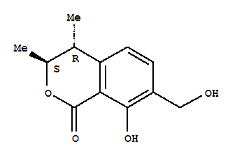 125564-59-2  1H-2-Benzopyran-1-one,3,4-dihydro-8-hydroxy-7-(hydroxymethyl)-3,4-dimethyl-, (3S,4R)-