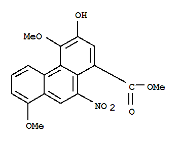 157207-63-1  1-Phenanthrenecarboxylicacid, 3-hydroxy-4,8-dimethoxy-10-nitro-, methyl ester