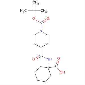 274685-73-3  1-Piperidinecarboxylic acid, 4-[[(1-carboxycyclohexyl)amino]carbonyl]-,1-(1,1-dimethylethyl) ester