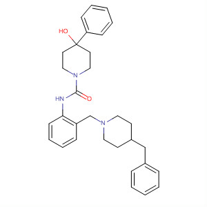 275810-68-9  1-Piperidinecarboxamide,4-hydroxy-4-phenyl-N-[2-[[4-(phenylmethyl)-1-piperidinyl]methyl]phenyl]-