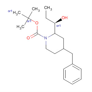 275815-66-2  1-Piperidinecarboxylic acid, 2-[(1R)-1-hydroxypropyl]-4-(phenylmethyl)-,1,1-dimethylethyl ester, (2R,4S)-rel-