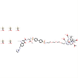277315-88-5  1,4,7,10-Tetraazacyclododecane-1,4,7-triacetic acid,10-[16-[[[4'-[[[(1S)-1-[[[[1,4-dihydro-7-[(1H-imidazol-2-ylamino)methyl]-1-methyl-4-oxo-3-quinolinyl]carbonyl]amino]methyl]-2-methoxy-2-oxoethyl]amino]sulfonyl][1,1'-biphenyl]-4-yl]sulfonyl]amino]-2-oxo-