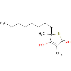 278597-52-7  2(5H)-Thiophenone, 4-hydroxy-3,5-dimethyl-5-octyl-, (5R)- 278597-52-7  2(5H)-Thiophenone, 4-hydroxy-3,5-dimethyl-5-octyl-, (5R)-