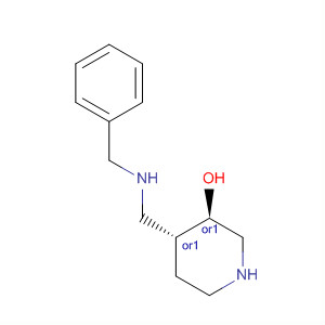 278805-34-8  3-Piperidinol, 4-[[(phenylmethyl)amino]methyl]-, (3R,4R)-rel-