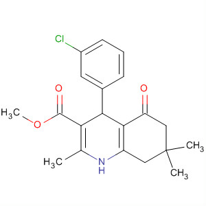 279217-22-0  3-Quinolinecarboxylic acid,4-(3-chlorophenyl)-1,4,5,6,7,8-hexahydro-2,7,7-trimethyl-5-oxo-, methylester