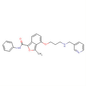279229-95-7  2-Benzofurancarboxamide,3-methyl-N-phenyl-4-[3-[(3-pyridinylmethyl)amino]propoxy]-