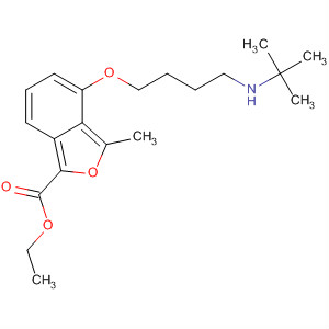 279230-28-3  2-Benzofurancarboxylic acid,4-[4-[(1,1-dimethylethyl)amino]butoxy]-3-methyl-, ethyl ester