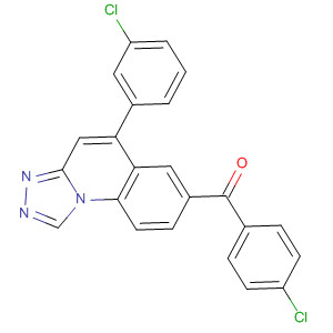 280143-27-3  Methanone,(4-chlorophenyl)[5-(3-chlorophenyl)[1,2,4]triazolo[4,3-a]quinolin-7-yl]-