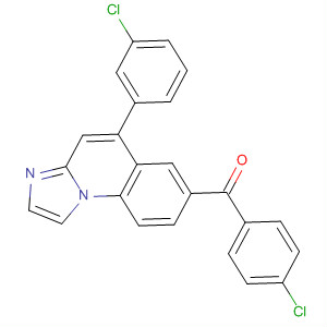 280143-38-6  Methanone,(4-chlorophenyl)[5-(3-chlorophenyl)imidazo[1,2-a]quinolin-7-yl]-