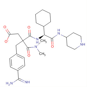 280553-76-6  Propanediamide,2-[[4-(aminoiminomethyl)phenyl]methyl]-N'-[(1S)-1-cyclohexyl-2-oxo-2-(4-piperidinylamino)ethyl]-N,N-dimethyl-, monoacetate