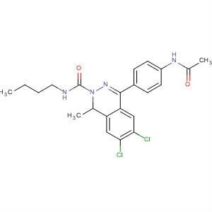 280744-43-6  2(1H)-Phthalazinecarboxamide,4-[4-(acetylamino)phenyl]-N-butyl-6,7-dichloro-1-methyl-