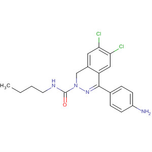 280744-66-3  2(1H)-Phthalazinecarboxamide,4-(4-aminophenyl)-N-butyl-6,7-dichloro- 280744-66-3  2(1H)-Phthalazinecarboxamide,4-(4-aminophenyl)-N-butyl-6,7-dichloro-