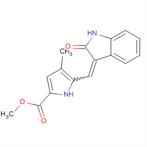 280748-40-5  1H-Pyrrole-2-carboxylic acid,5-[(1,2-dihydro-2-oxo-3H-indol-3-ylidene)methyl]-4-methyl-, methyl ester