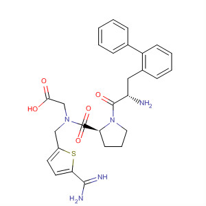 280780-95-2  L-Prolinamide,N-(carboxymethyl)-b-phenyl-D-phenylalanyl-N-[[5-(aminoiminomethyl)-2-thienyl]methyl]-