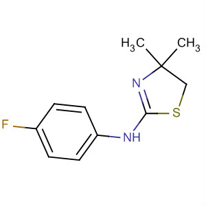 281211-60-7  2-Thiazolamine, N-(4-fluorophenyl)-4,5-dihydro-4,4-dimethyl- 281211-60-7  2-Thiazolamine, N-(4-fluorophenyl)-4,5-dihydro-4,4-dimethyl-