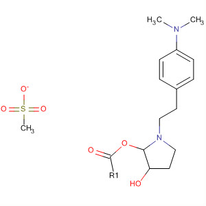 281677-81-4  3-Pyrrolidinol, 1-[2-[4-(dimethylamino)phenyl]ethyl]-, methanesulfonate(ester), (3S)-