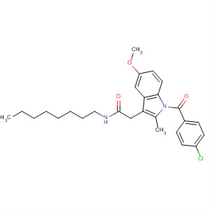 282728-65-8  1H-Indole-3-acetamide,1-(4-chlorobenzoyl)-5-methoxy-2-methyl-N-octyl-