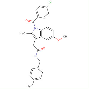 282728-69-2  1H-Indole-3-acetamide,1-(4-chlorobenzoyl)-5-methoxy-2-methyl-N-[(4-methylphenyl)methyl]-