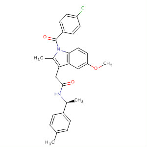 282728-71-6  1H-Indole-3-acetamide,1-(4-chlorobenzoyl)-5-methoxy-2-methyl-N-[(1S)-1-(4-methylphenyl)ethyl]-