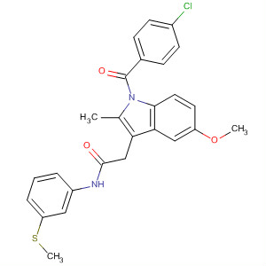 282728-72-7  1H-Indole-3-acetamide,1-(4-chlorobenzoyl)-5-methoxy-2-methyl-N-[3-(methylthio)phenyl]-