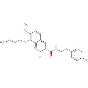 283178-65-4  3-Quinolinecarboxamide,8-butoxy-N-[2-(4-fluorophenyl)ethyl]-1,2-dihydro-7-methoxy-2-oxo-